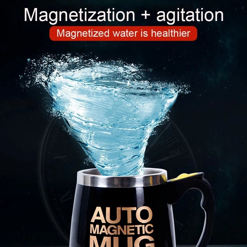 Auto Magnetic Mug 400ml Coffee Milk Mix Cups 304 Stainless Steel ( Battery Operated ) (random Color