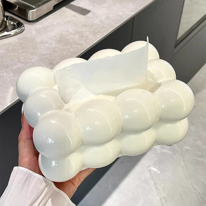 Bubble Shape Tissue Box Holder | Non-Slip Plastic Cover For Stylish Storage | Randam Color