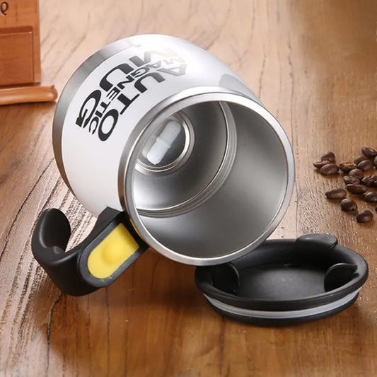 Auto Magnetic Mug 400ml Coffee Milk Mix Cups 304 Stainless Steel ( Battery Operated ) (random Color
