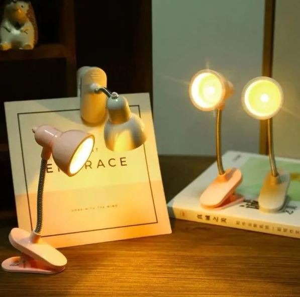 Mini Book Light with Clip – Portable LED Reading Lamp, Travel Bedroom Night Light with Eye Protection (Random Color)